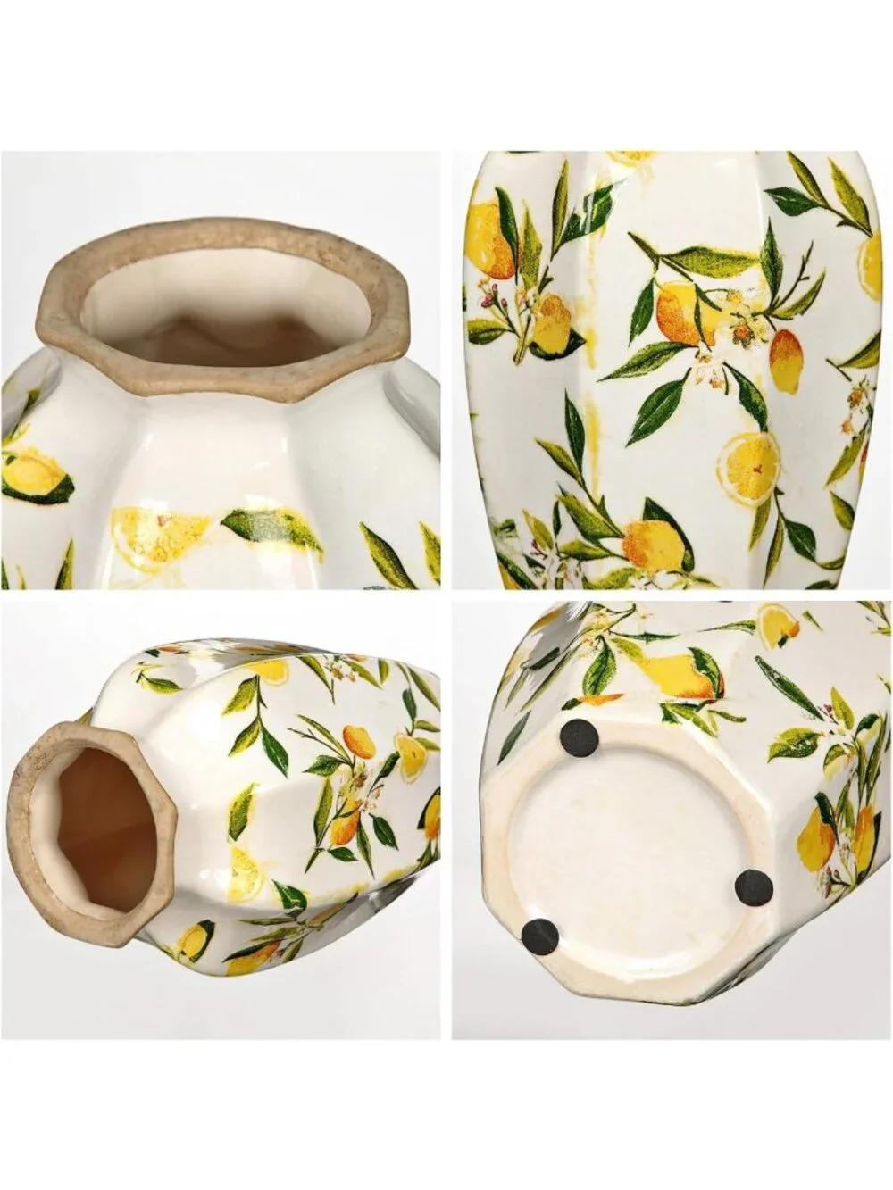 Charming Rustic Ceramic Flower Vase, 9.4